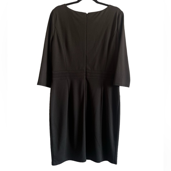 Black Ponte Sheath Dress by Ellen Tracy - Picture 5 of 6